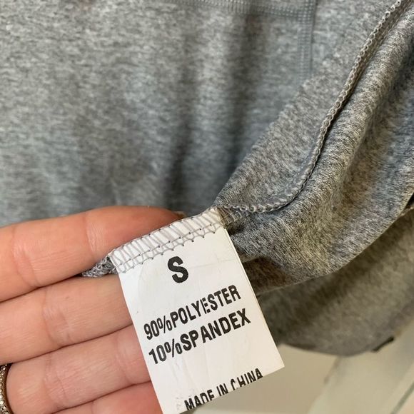 Grey and Black Athletic Thin Zip Up Jacket with Thumb holes - Picture 4 of 5